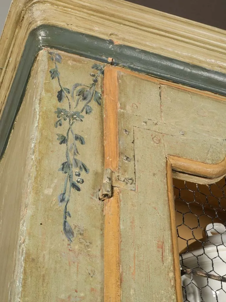 18th-Century Italian Green Hutch Bookcase, Florence 108"