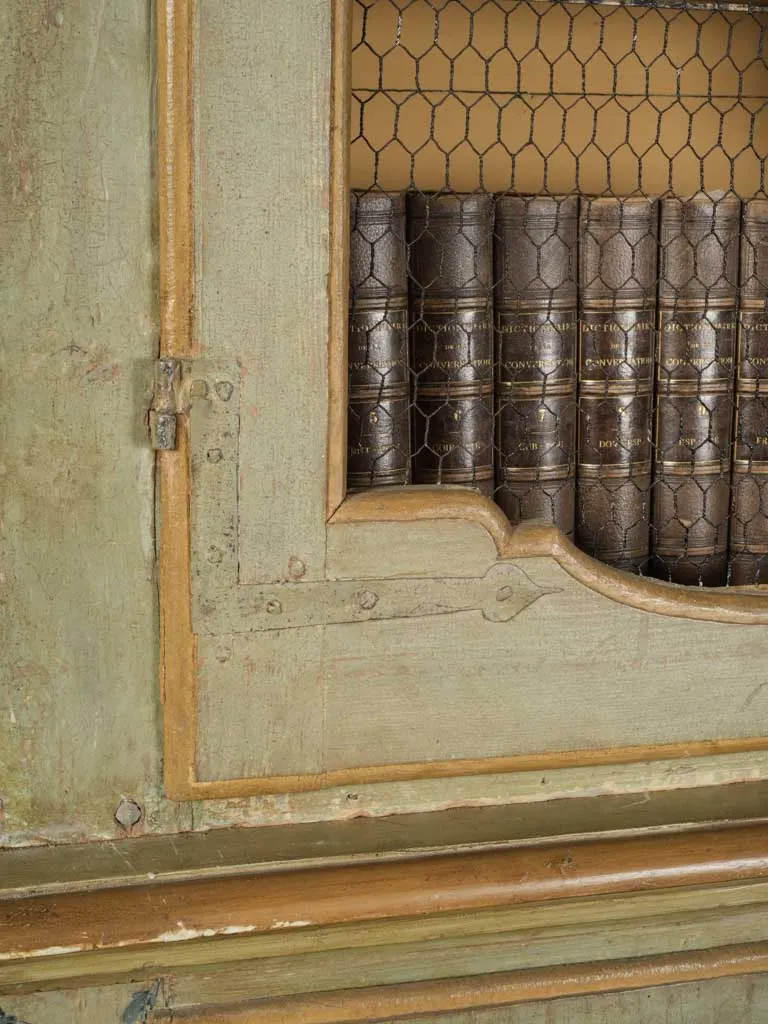 18th-Century Italian Green Hutch Bookcase, Florence 108"