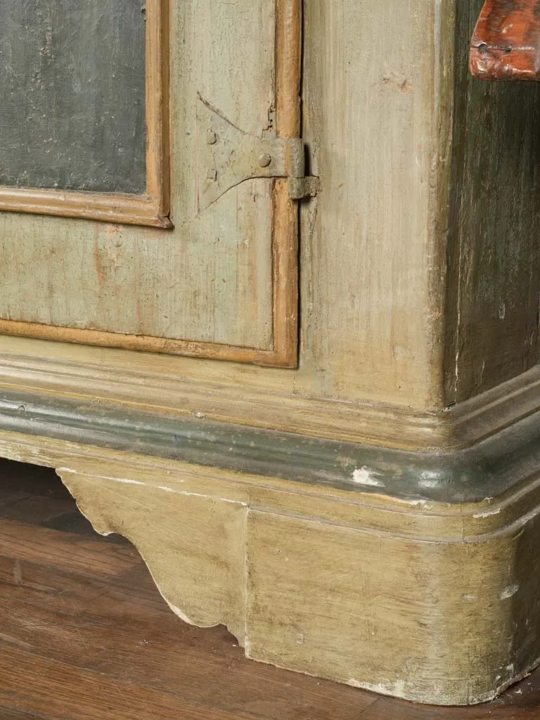 18th-Century Italian Green Hutch Bookcase, Florence 108"