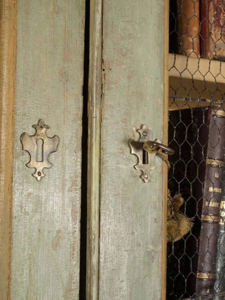 18th-Century Italian Green Hutch Bookcase, Florence 108"