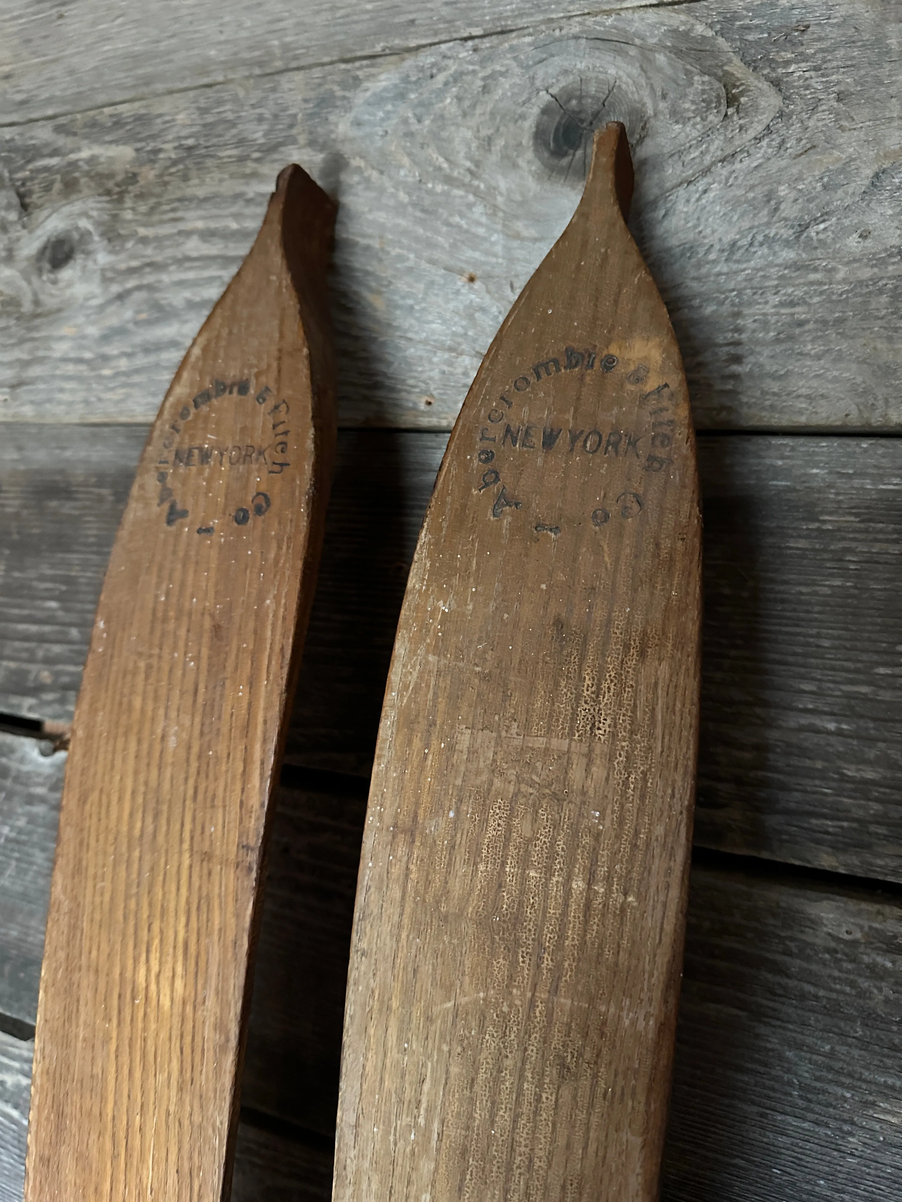 1920s Northland Pointed Tip Skis - Abercrombie and Fitch Co.