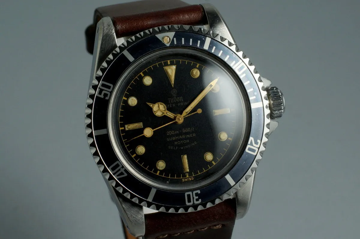 1961 Tudor Submariner 7928 PCG Gilt Chapter Ring Exclamation Dial