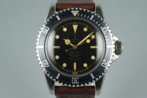 1961 Tudor Submariner 7928 PCG Gilt Chapter Ring Exclamation Dial