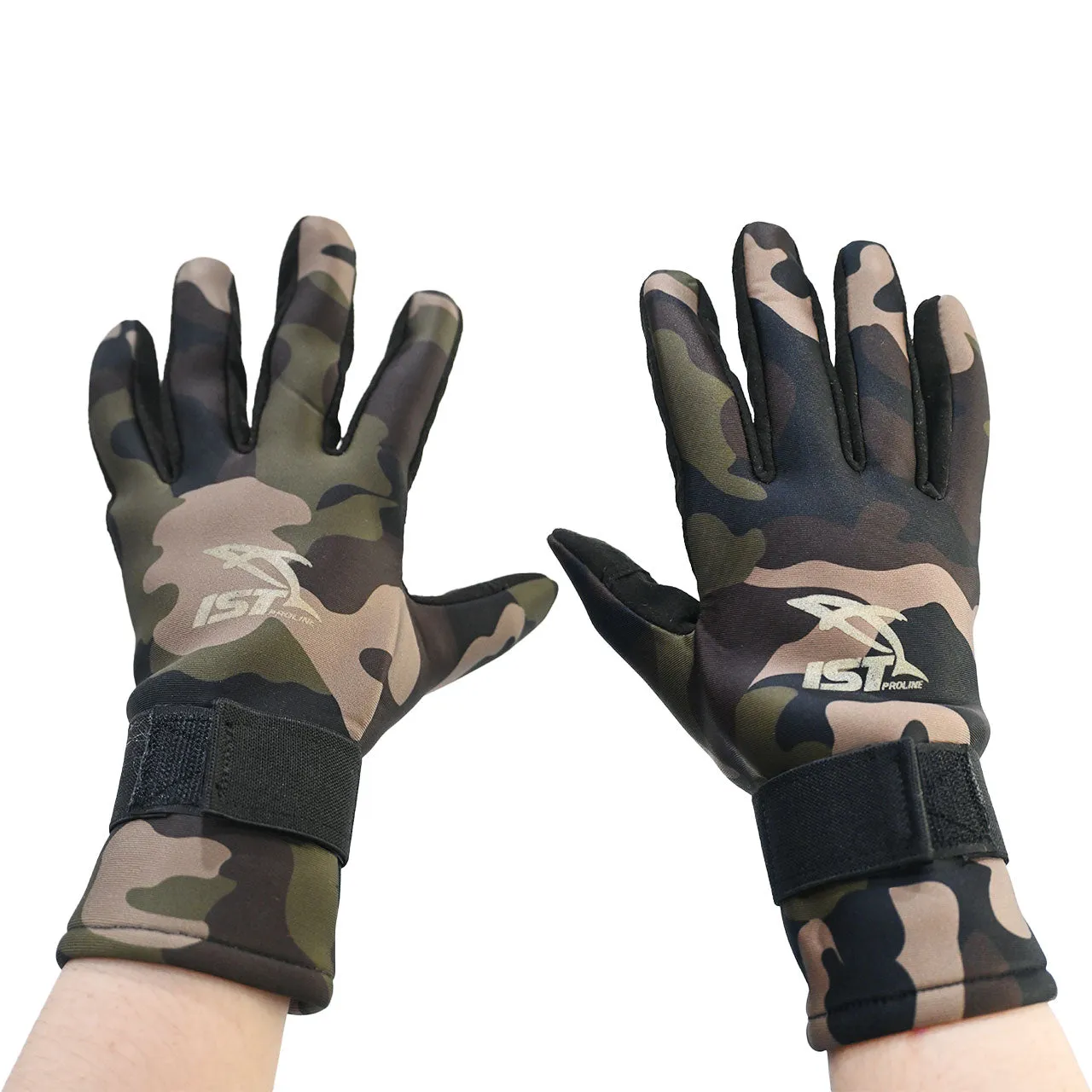 2mm Green Camo Gloves