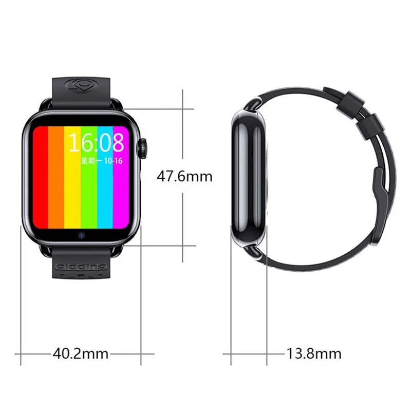 4G Android 9.0 SIM Card Video Call Dual Camera Gps Sports Smart Watch