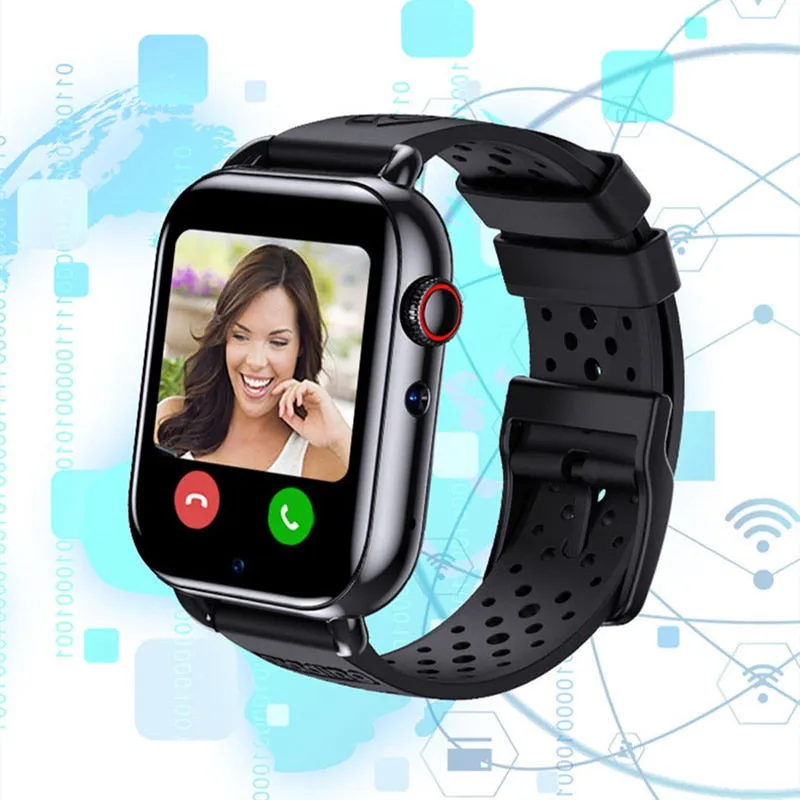 4G Android 9.0 SIM Card Video Call Dual Camera Gps Sports Smart Watch