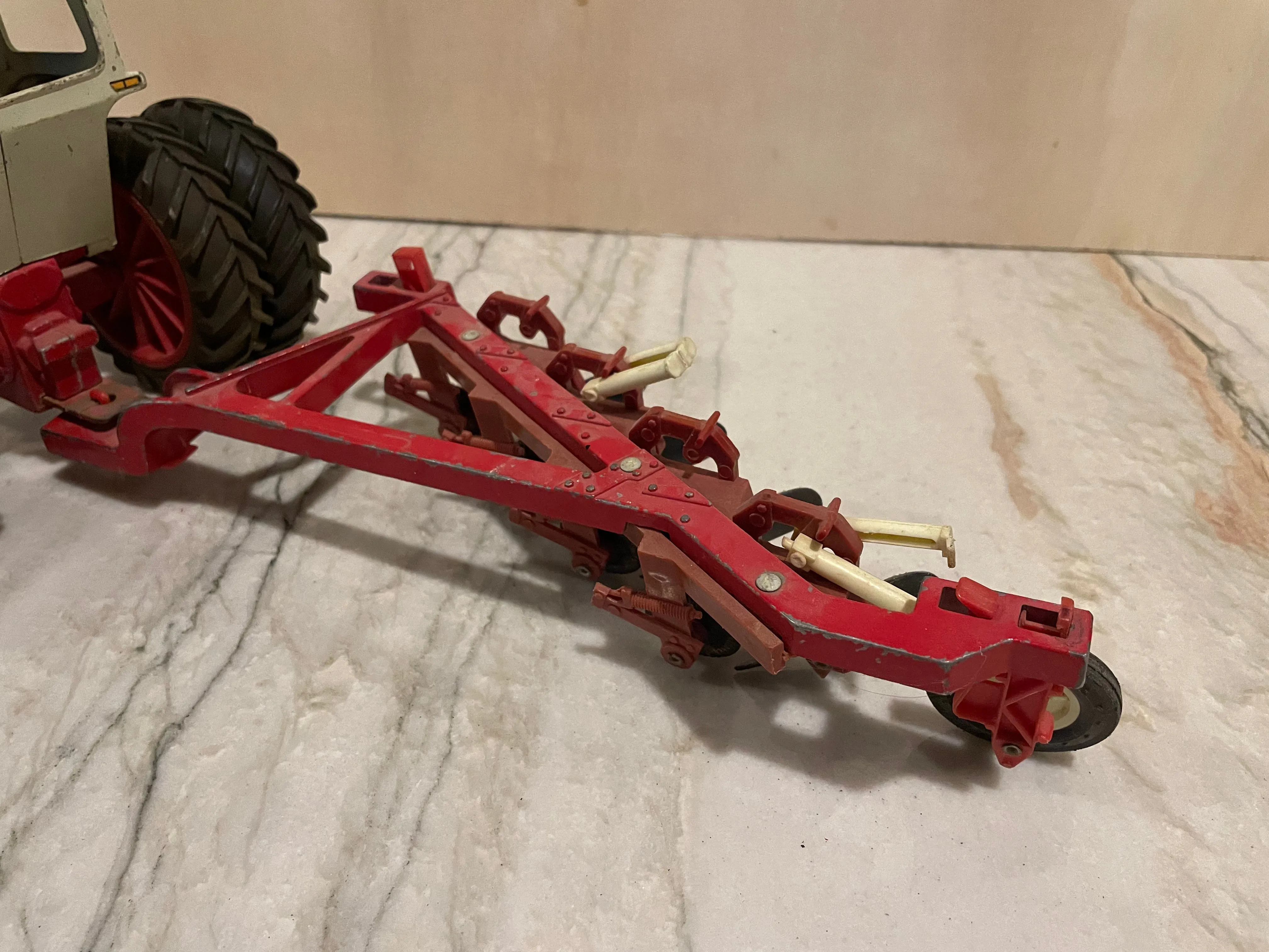 60’s International Turbo 1466 Tractor Toy with Ertl Plow