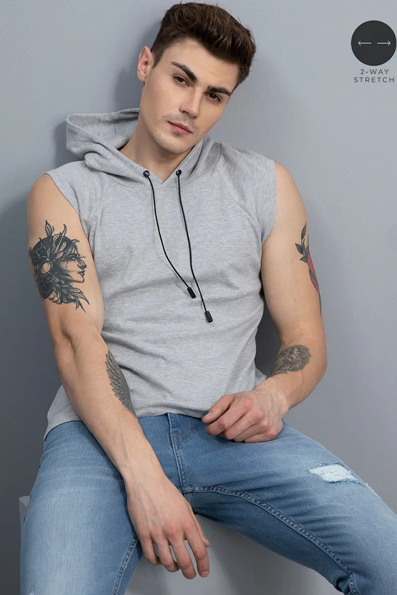 Agile Grey Sleeveless T-Shirt