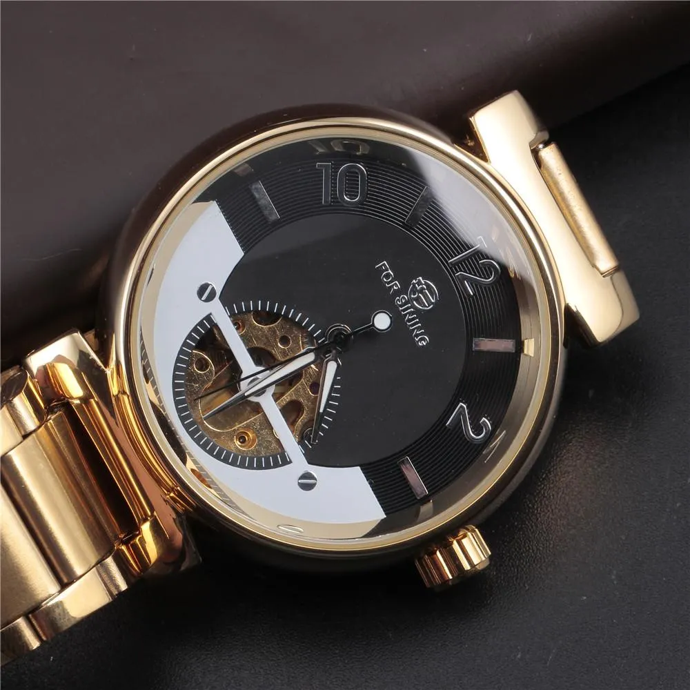 Automatic Blue Dial Skull Horloge Automatic Self-Wind Luxury Watch for Men