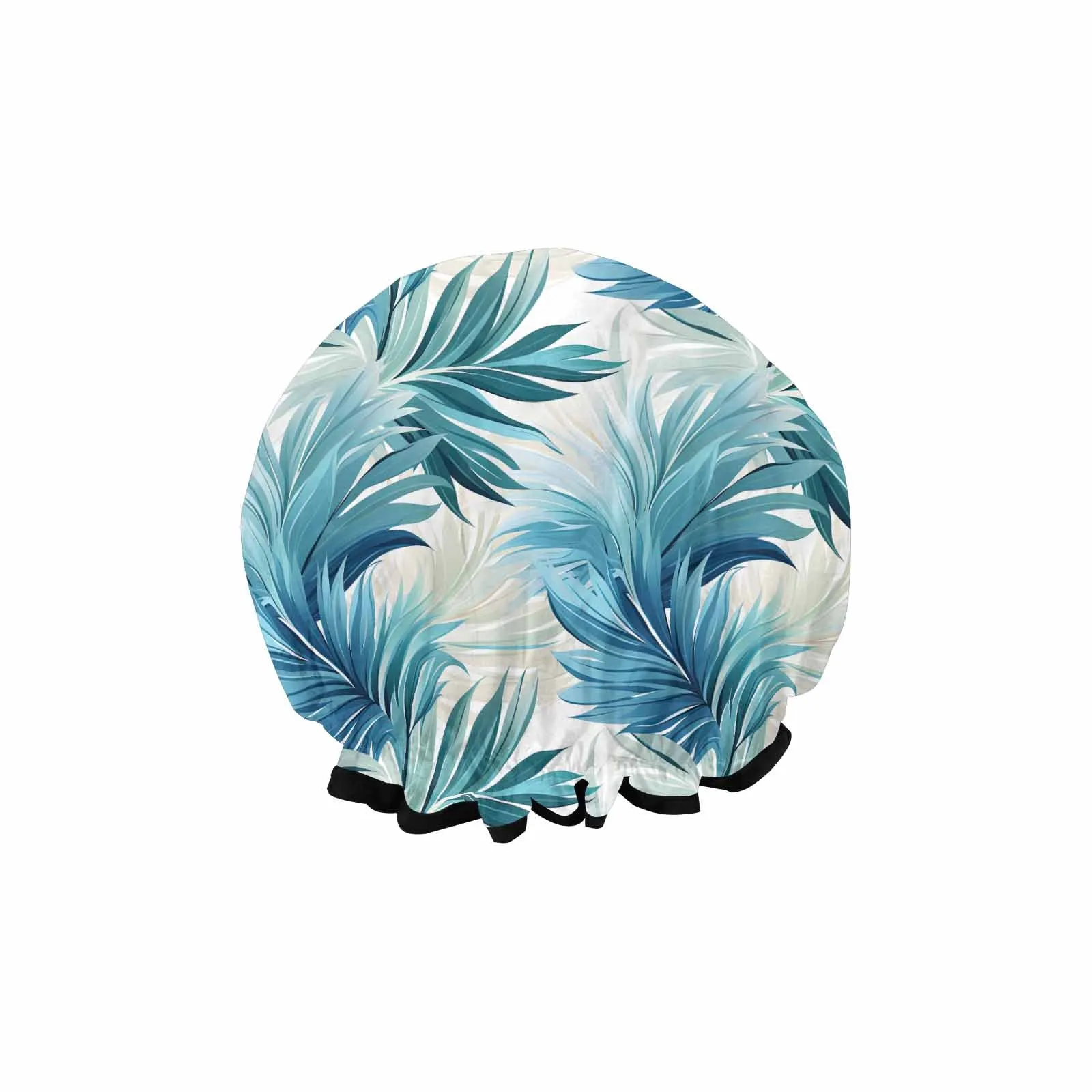 Blue Palms  Shower Cap