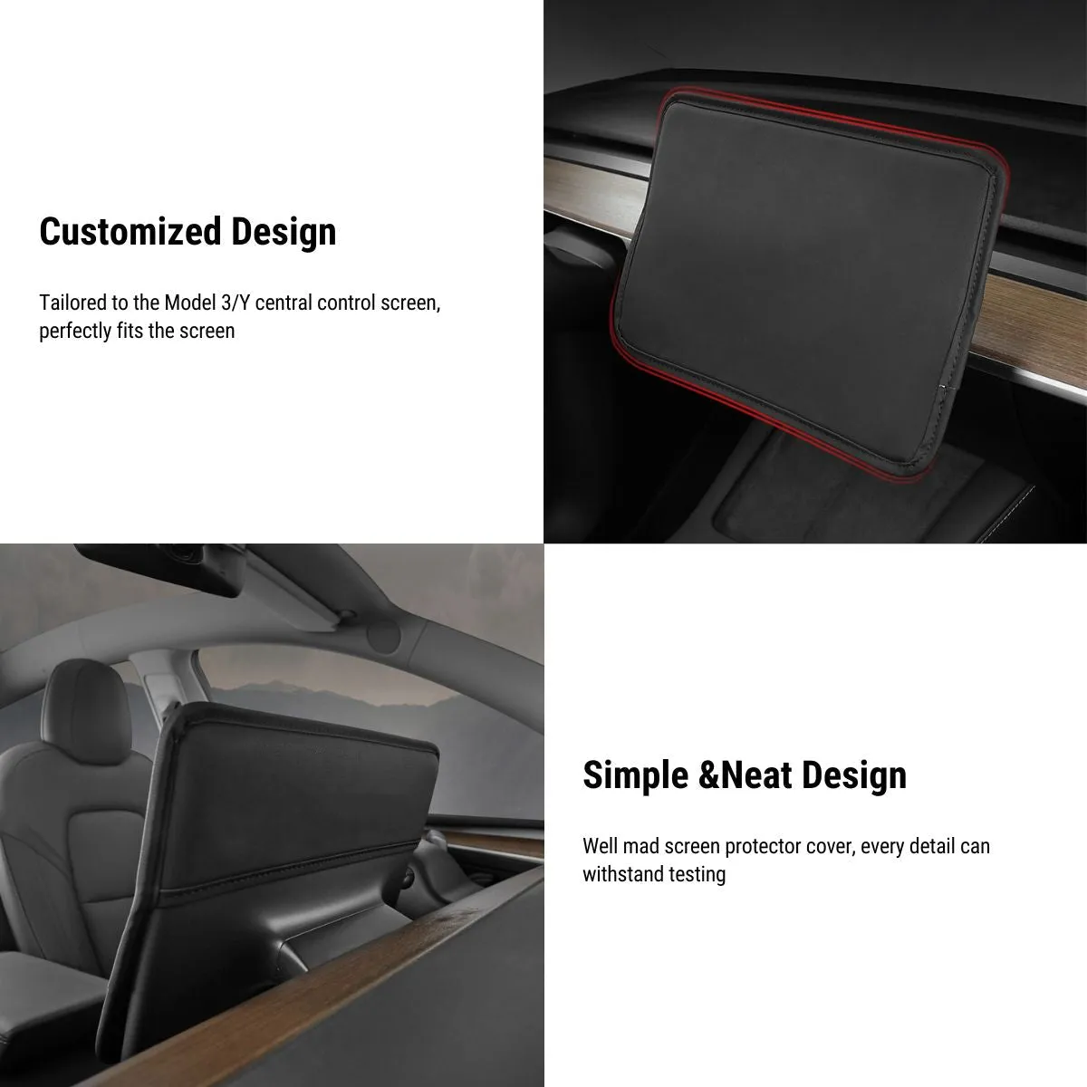 Center Console Screen Protector for Tesla Model 3 2017-2023.10 & Model Y 2020-2024