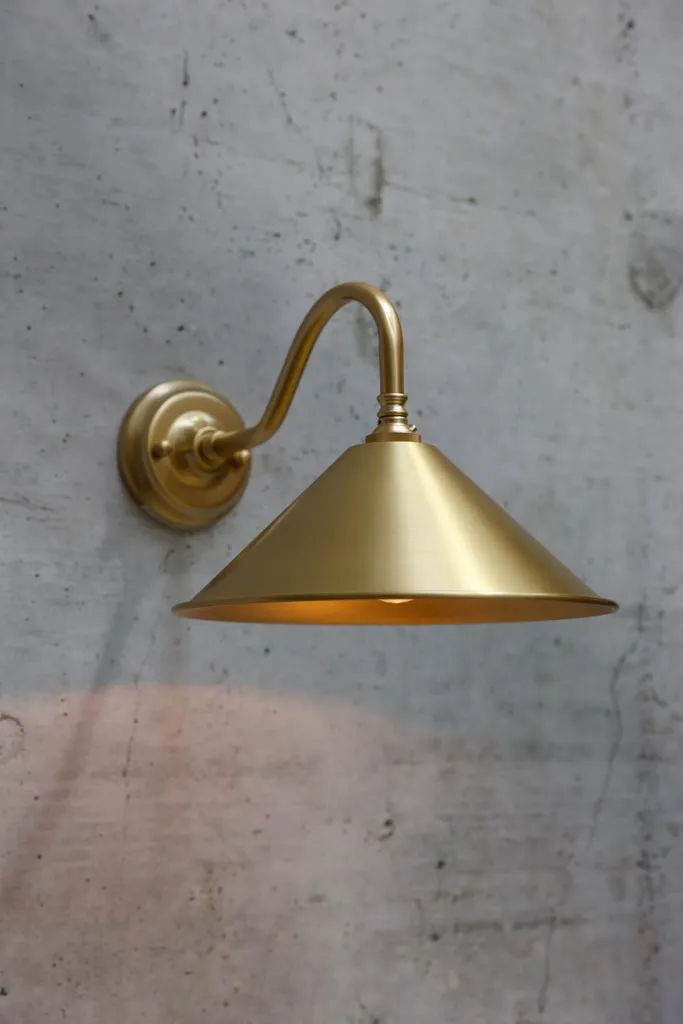 Cone Gooseneck Wall Light