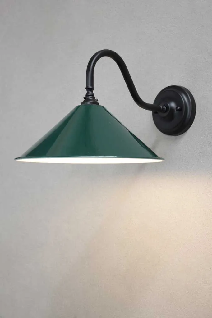 Cone Gooseneck Wall Light