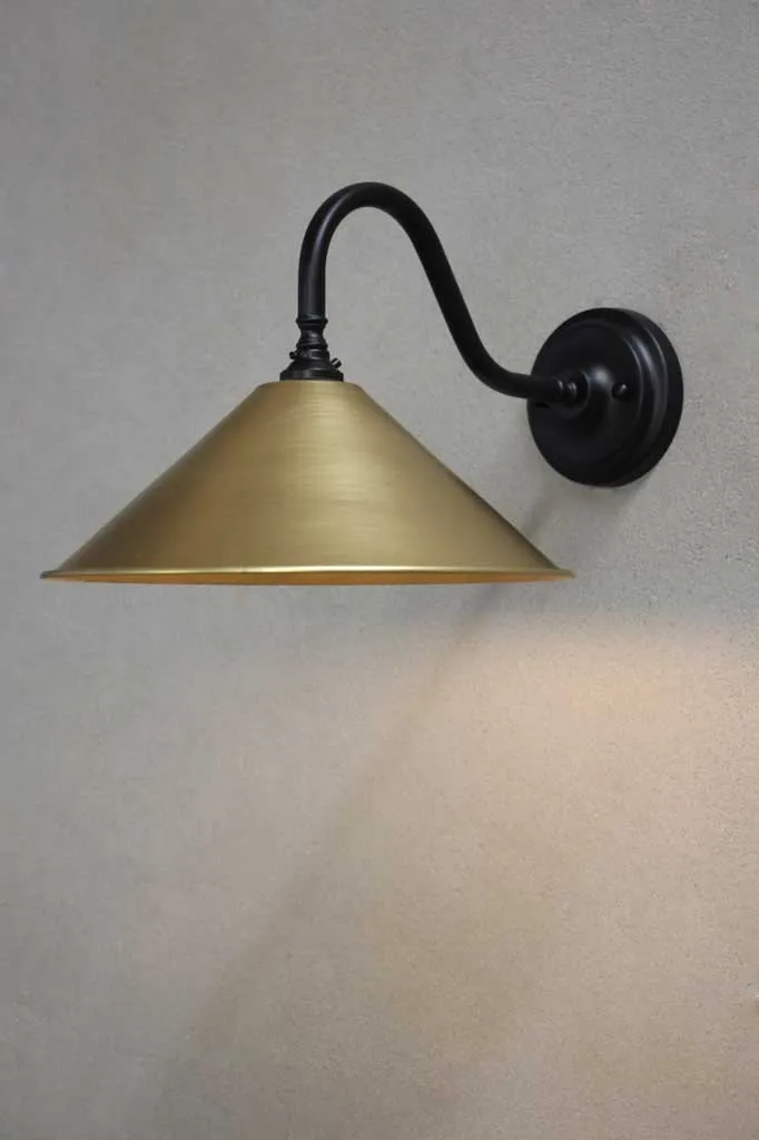 Cone Gooseneck Wall Light