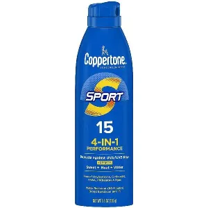 Coppertone Sport Sunscreen Spray Broad Spectrum SPF 15 Water Resistant 5.5 oz