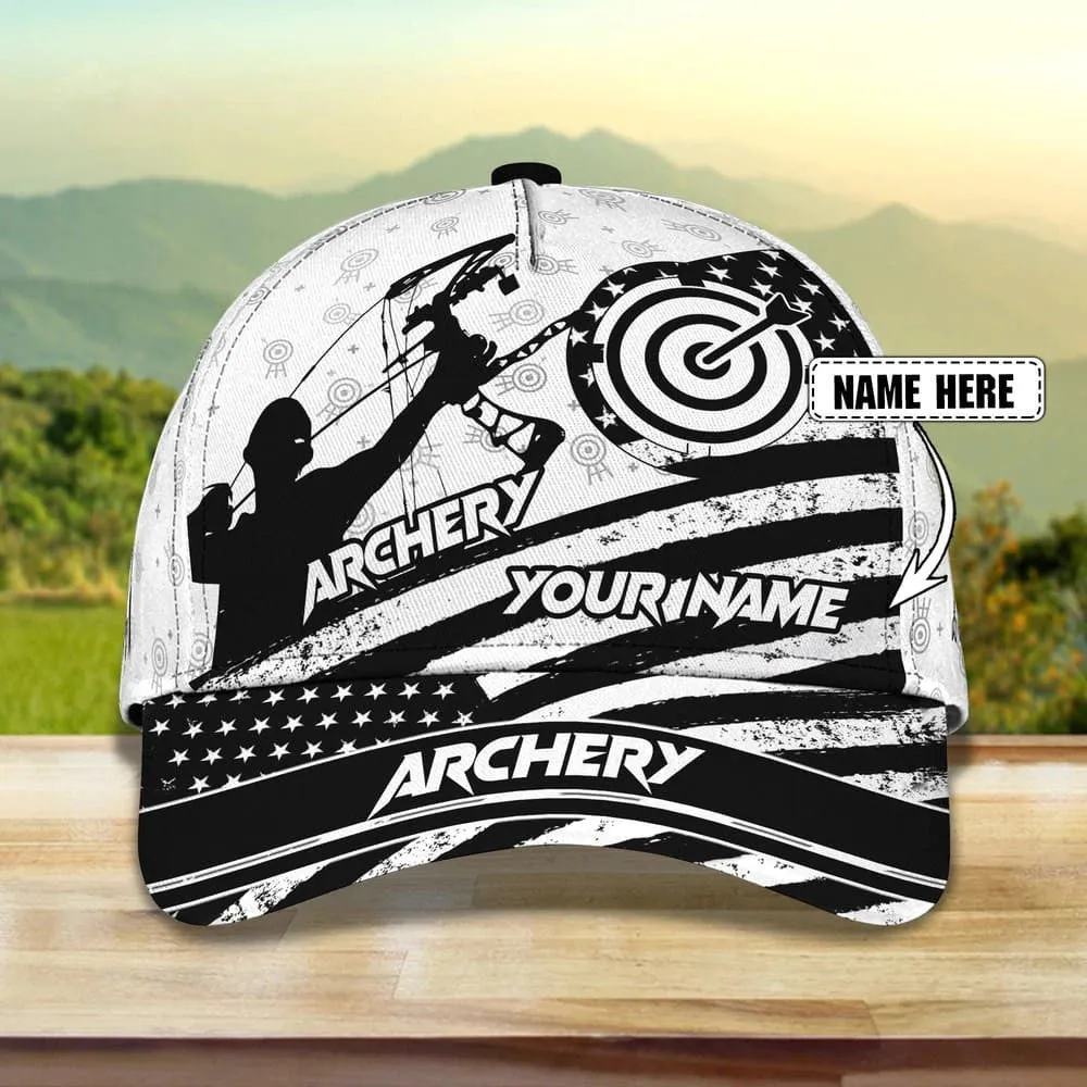 Customized Archery Cap for Girl, Archery 3D All Over Printed Cap for Female Archers, Archery Hat for Girlfriend