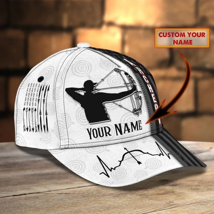 Customized Archery Cap for Girl, Archery 3D All Over Printed Cap for Female Archers, Archery Hat for Girlfriend