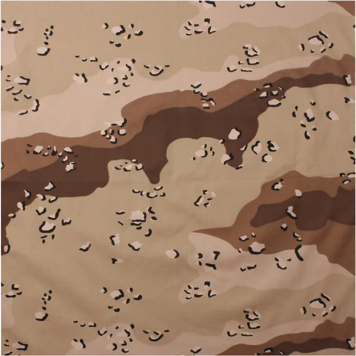 Desert Camouflage Six-Color - Military Bandana 22 in. x 22 in.