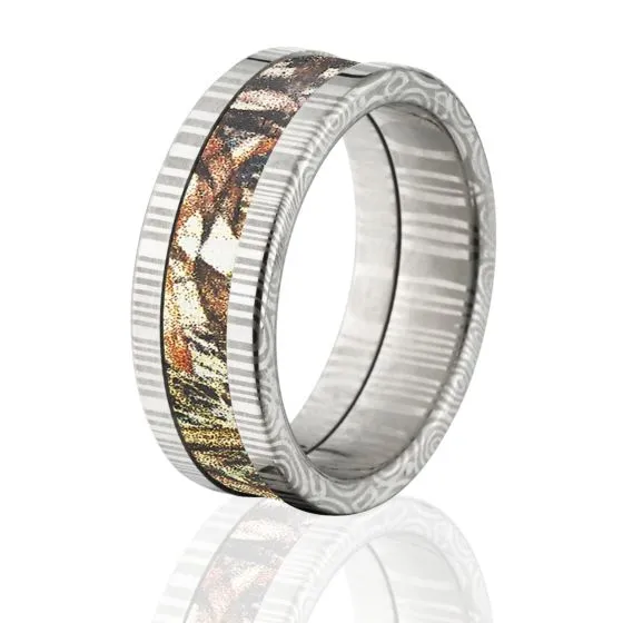 Duck Blind Camo Rings, Damascus DuckBlind Camo Band