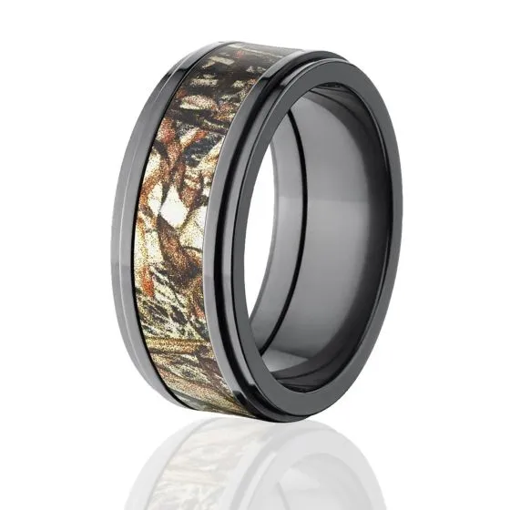 Duck Blind Wedding Rings, Guys Camouflage Wedding Rings