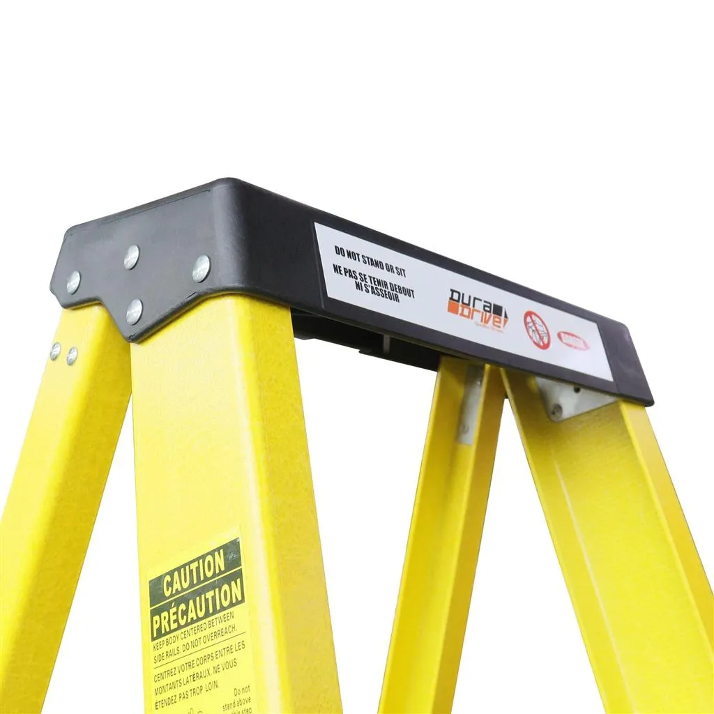 DuraDrive 300 lb 9 Rungs Fiberglass Step Ladder