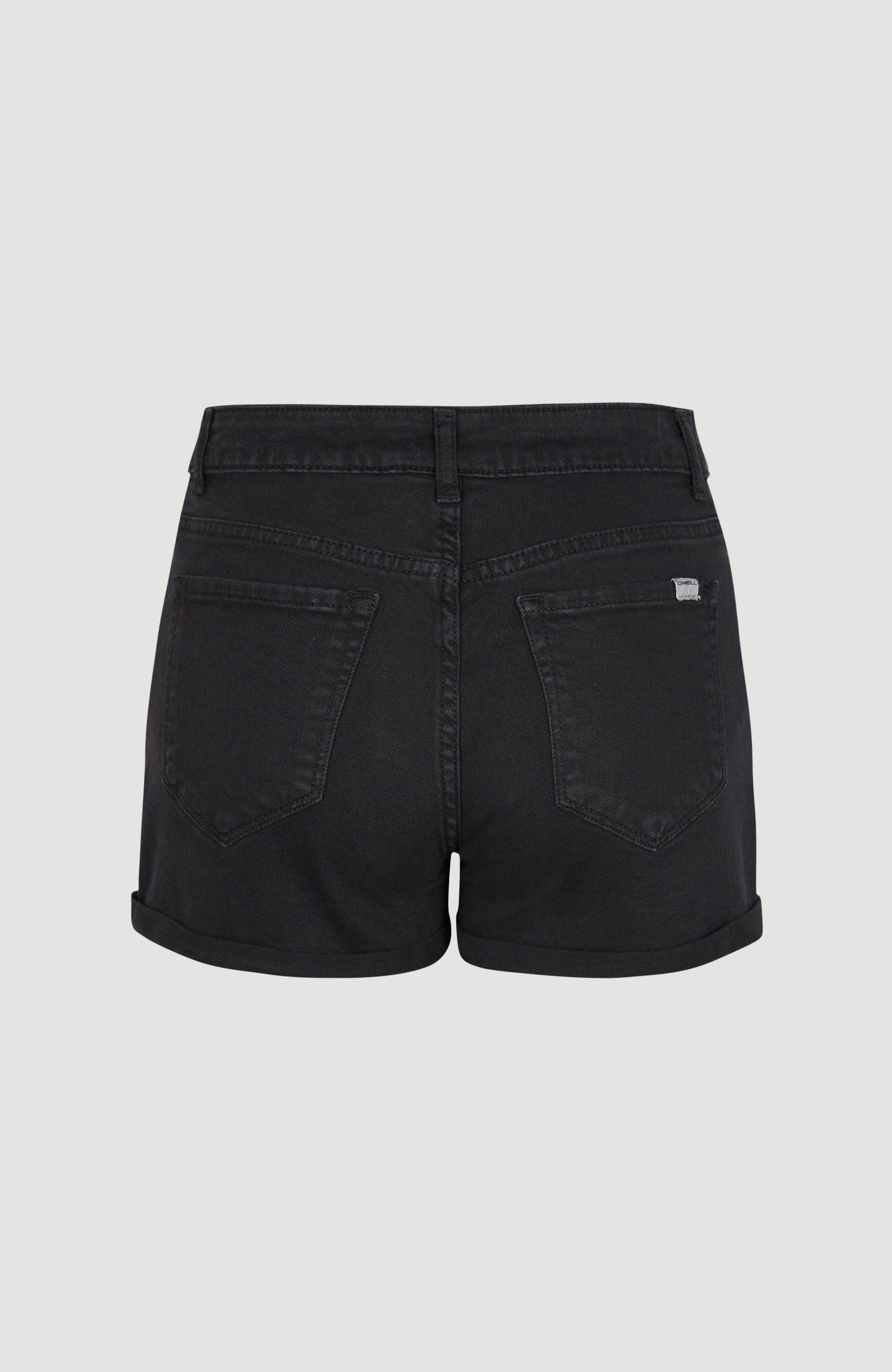 Essential Stretch Mid-Waist Shorts | Black Out