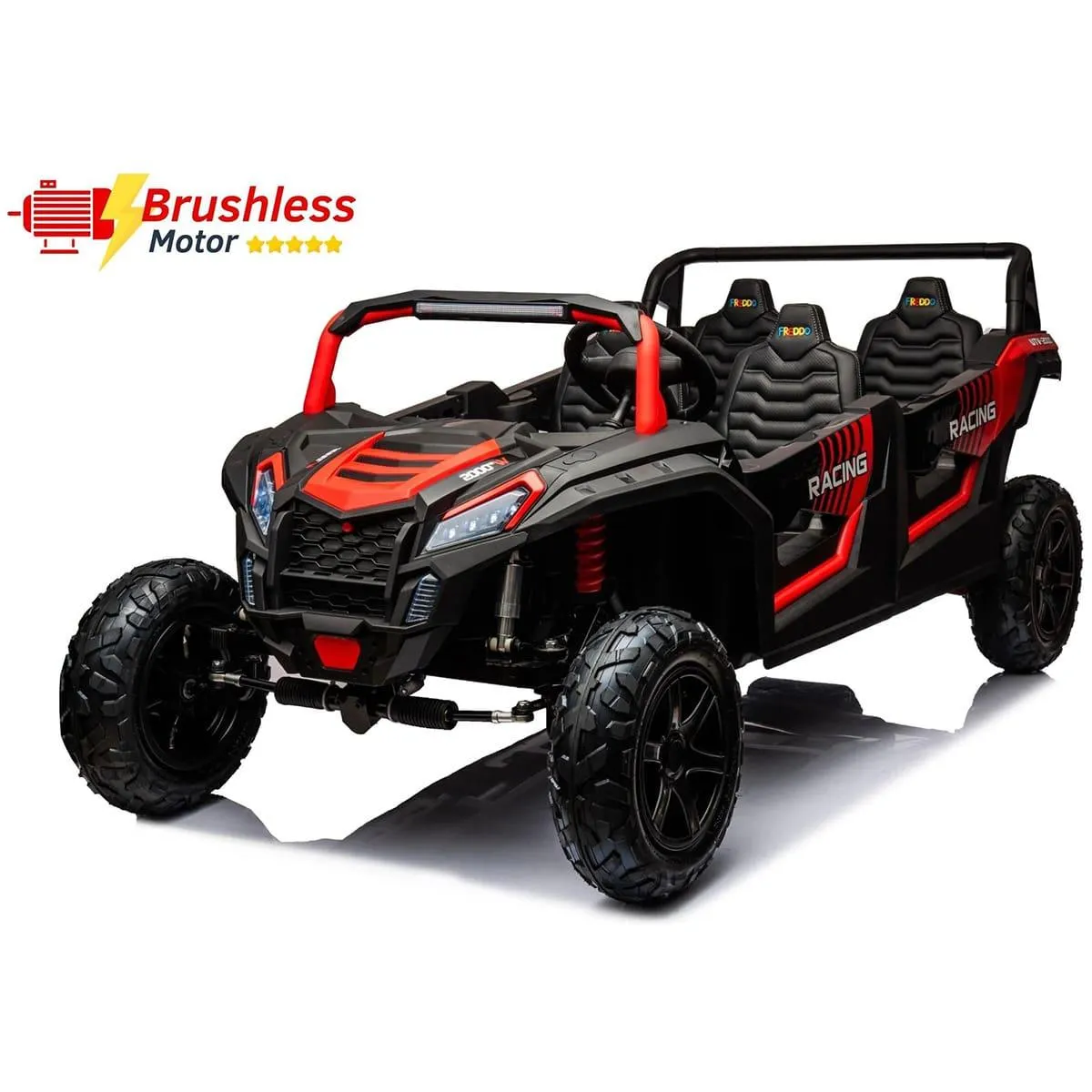 Freddo Toys 48V Freddo Beast XL: World's Fastest Kids' 4-Seater Dune Buggy