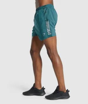 Gymshark Graphic Sport Shorts - Teal