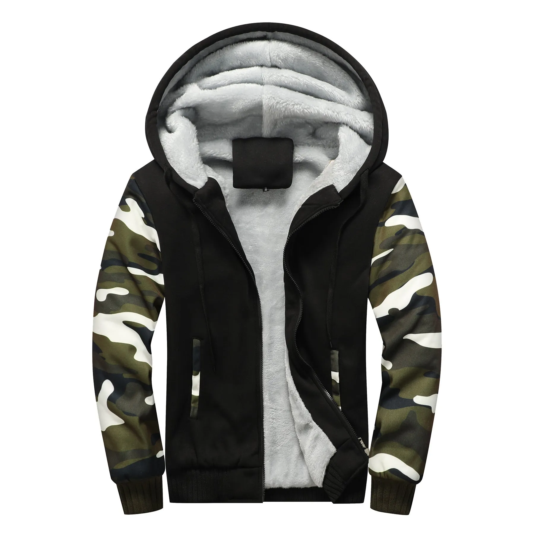 Hooded zipper for men