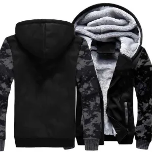 Hooded zipper for men