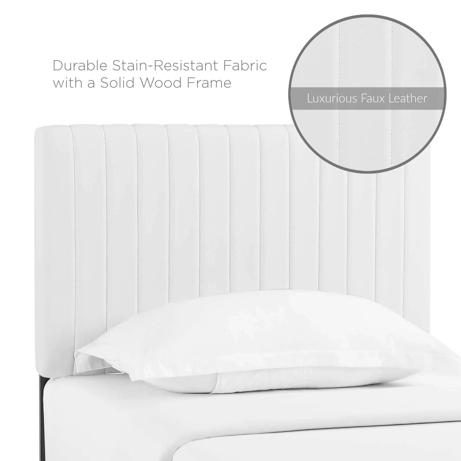 Keira Faux Leather Headboard