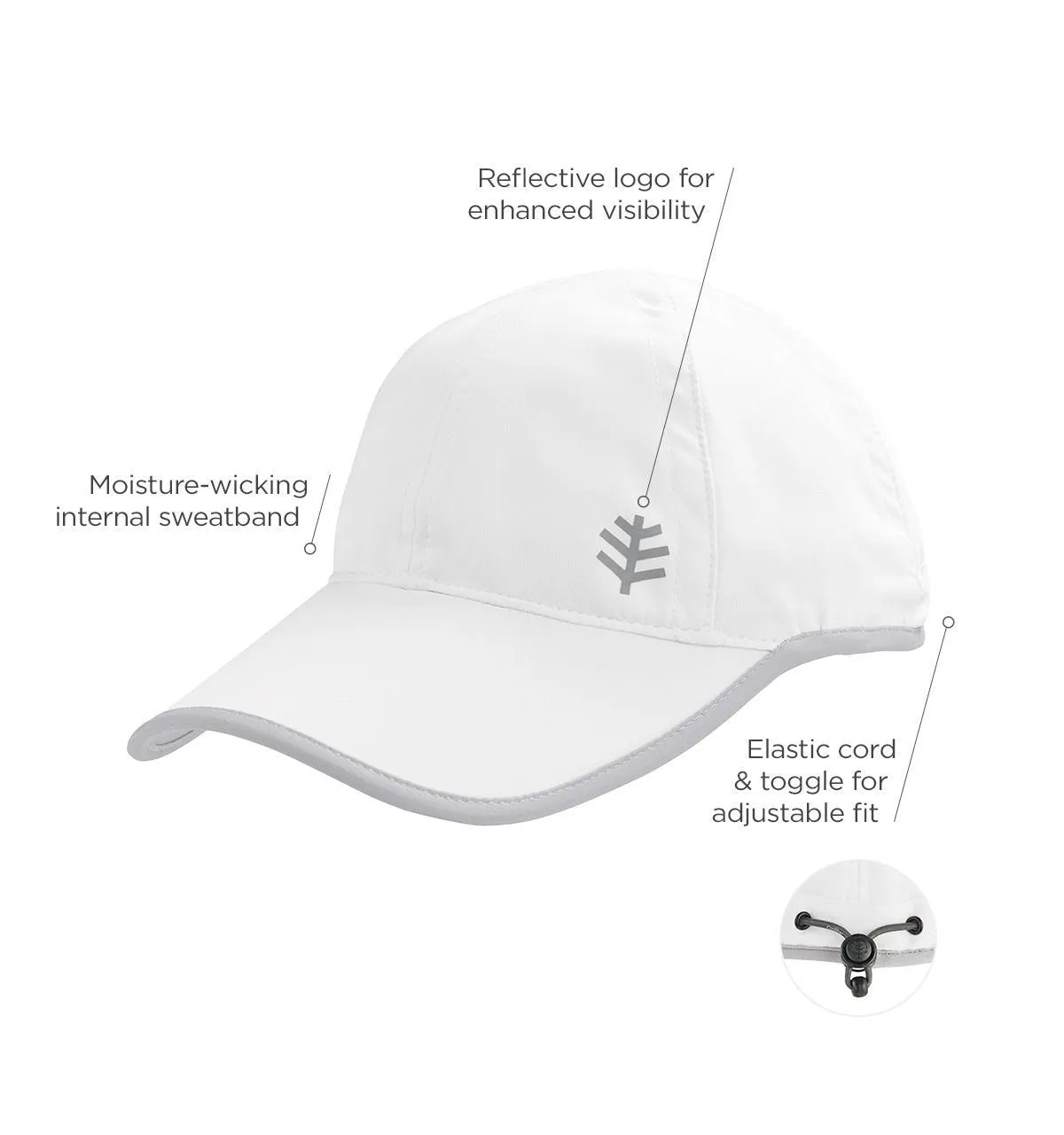 Kid's Lenny Sport Cap | White/Silver