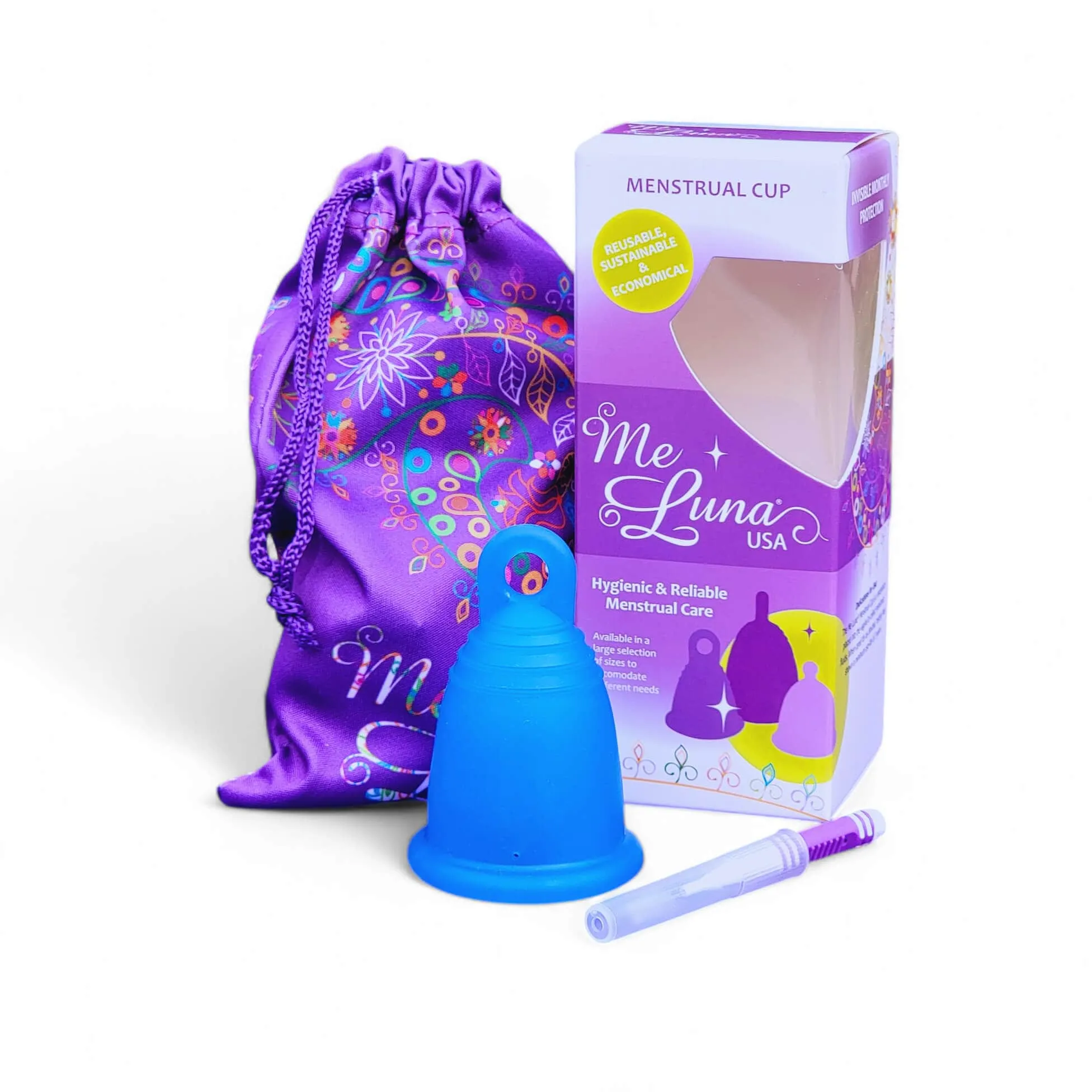 MeLuna Menstrual Cup (USA/FDA version), Ring Handle, SPORT