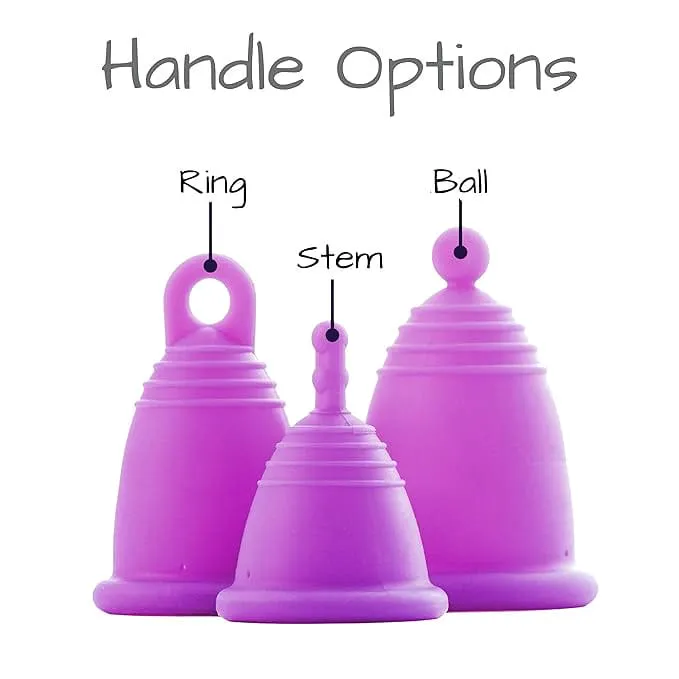 MeLuna Menstrual Cup (USA/FDA version), Ring Handle, SPORT