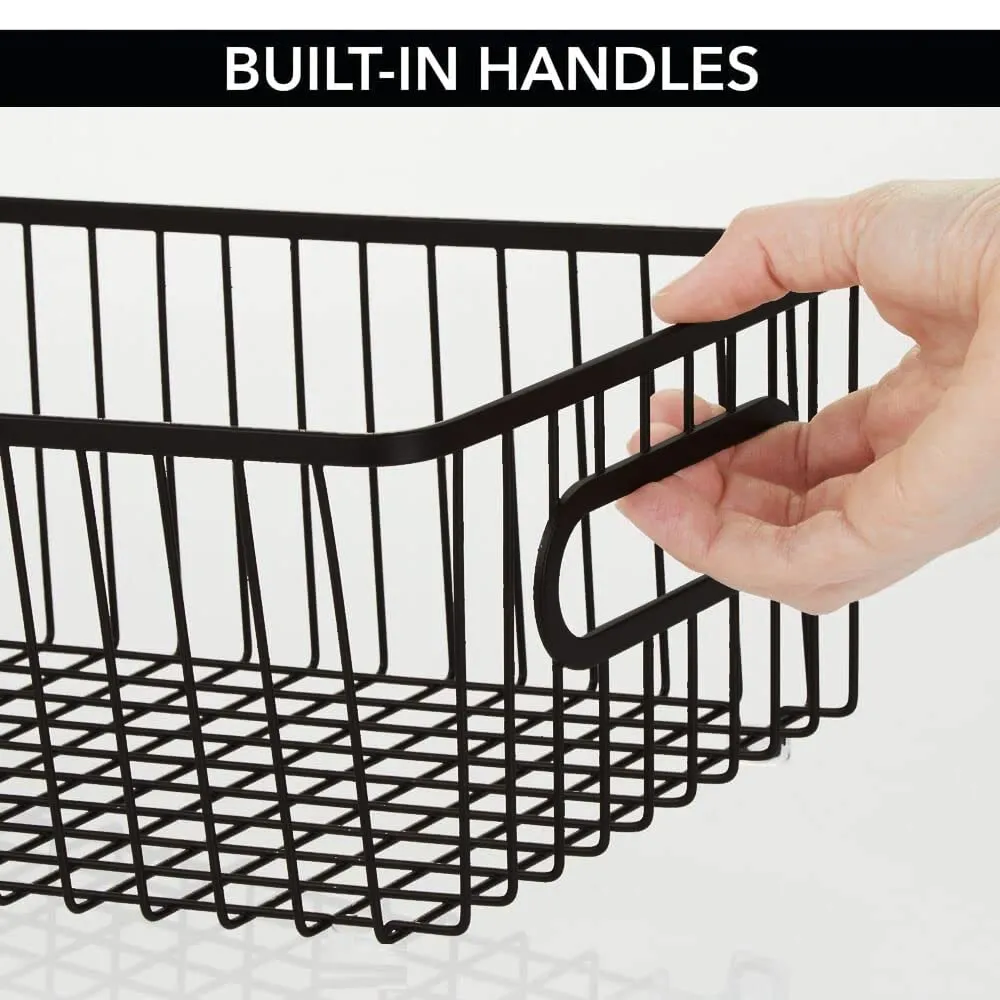 Metal Organizer Basket Bin