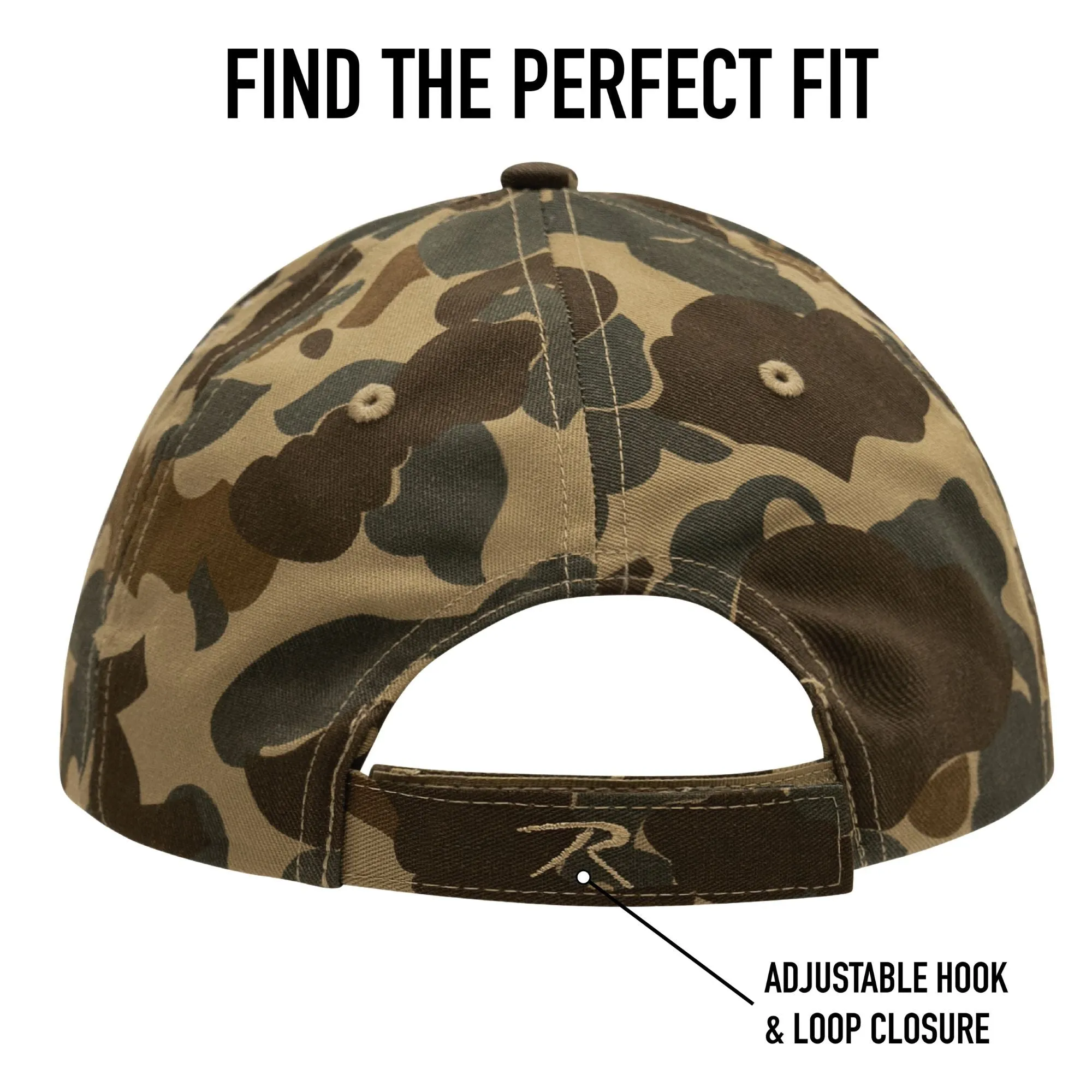 Midnight Woodland Camo - Military Low Profile Adjustable Baseball Cap