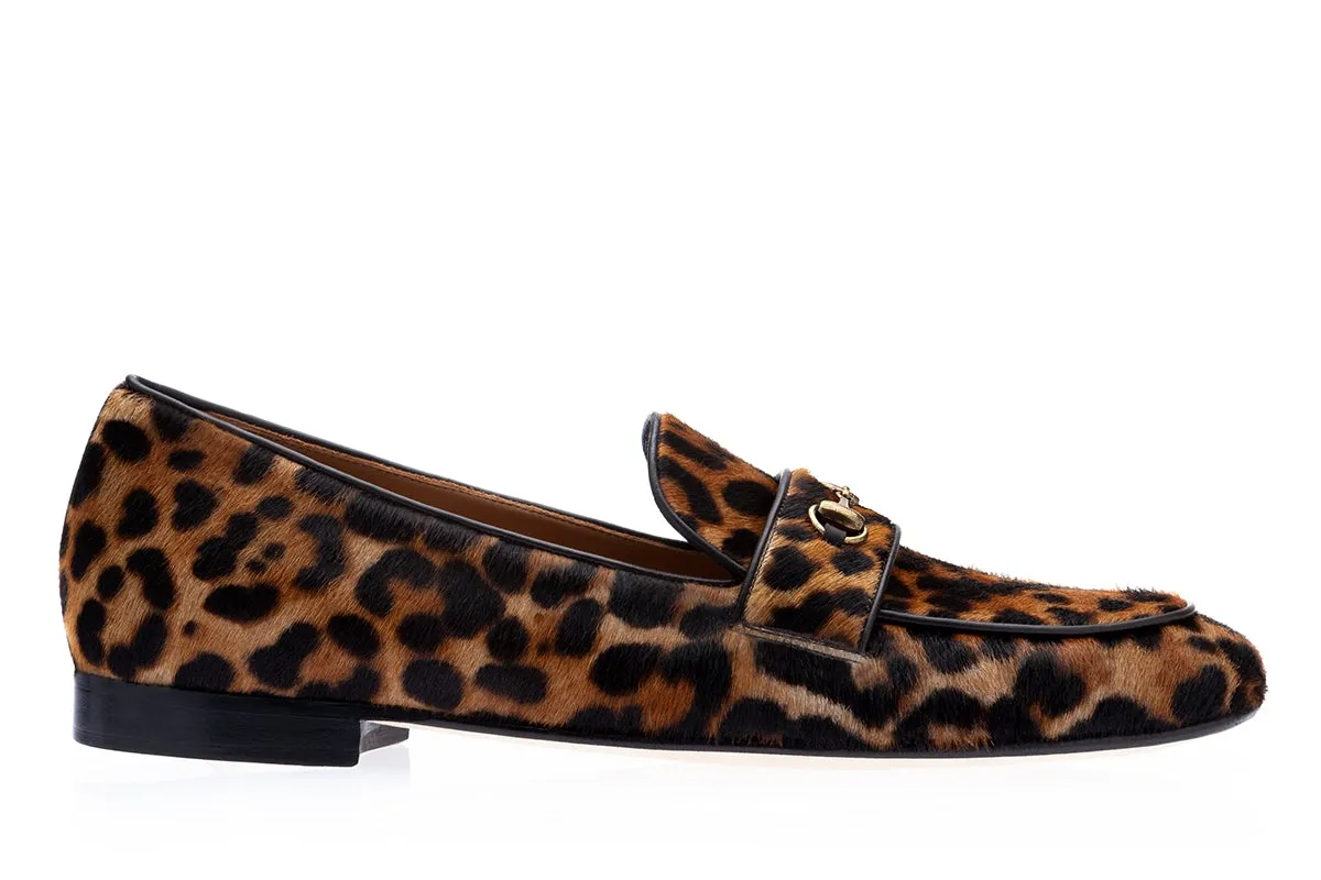 MORRIS PONY LEOPARD SLIPPERS