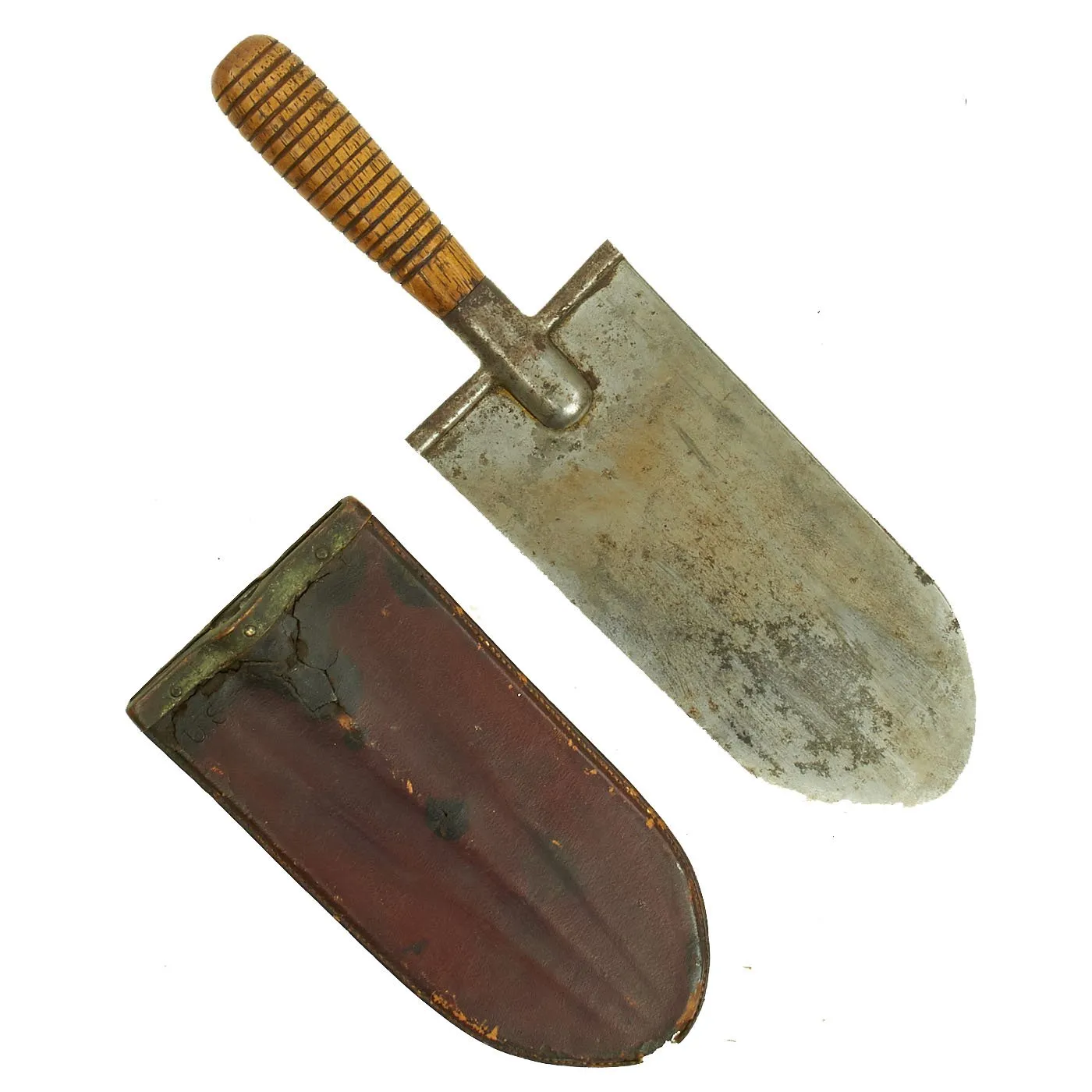 Original U.S. Spanish-American War Era Army Model 1880 Entrenching Tool with Leather Sheath