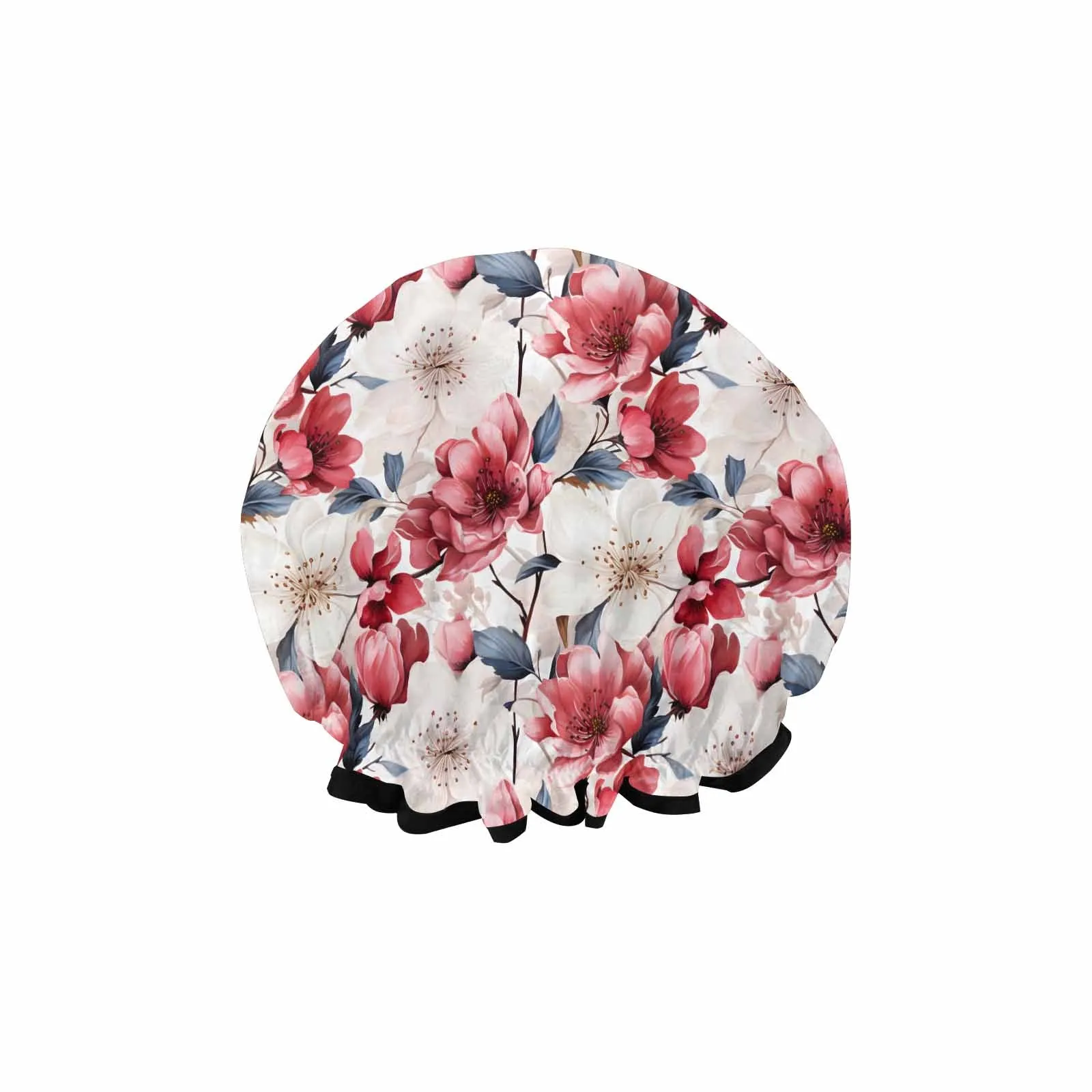 Pink Floral Small  Shower Cap