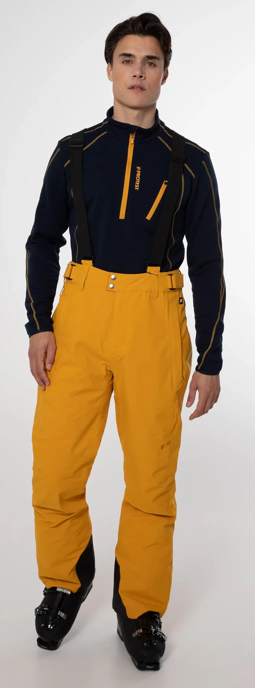 Protest Owens Pants Mens Dark Yellow