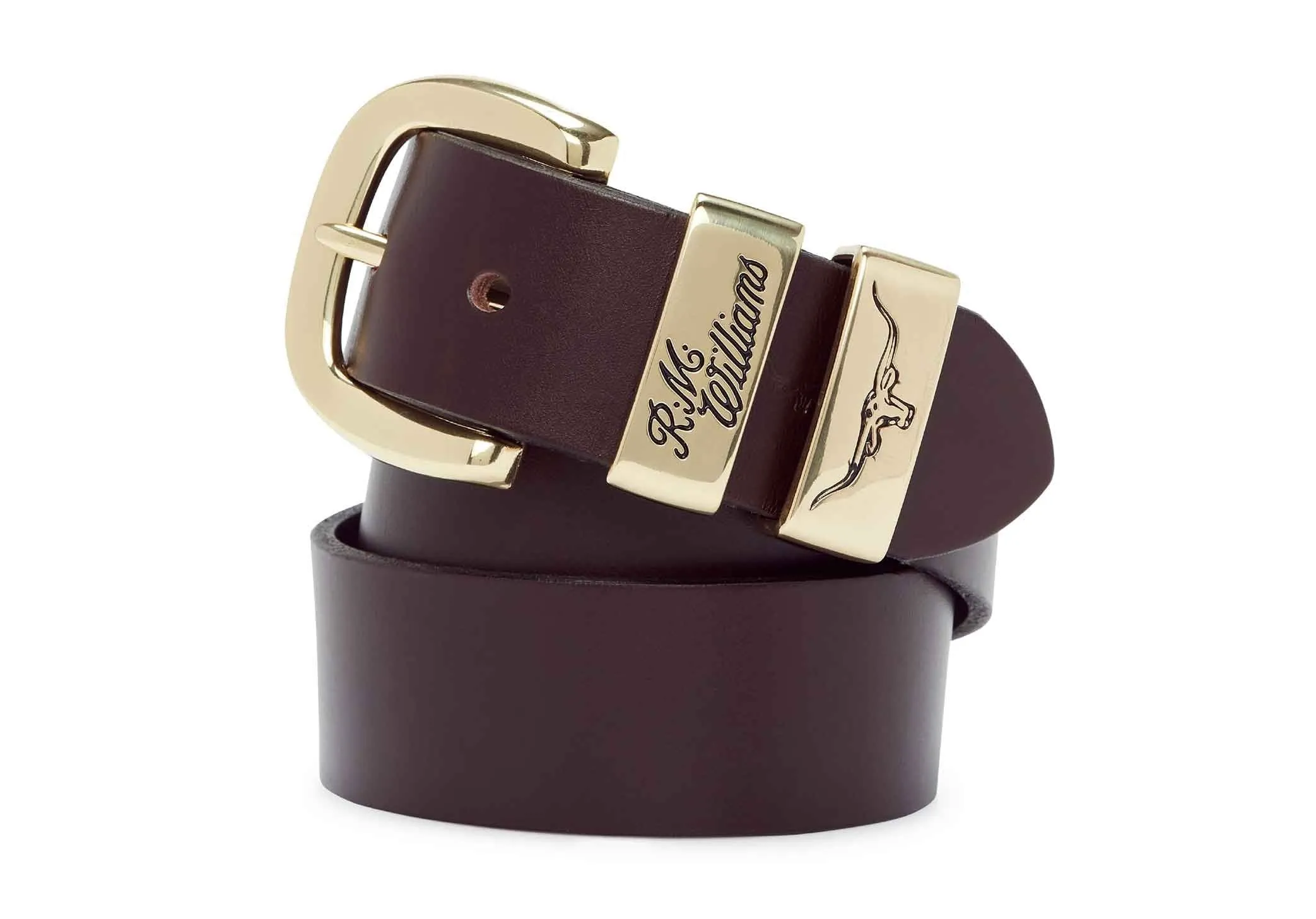 R.M. Williams 1.5" 3 Piece Solid Hide Belt