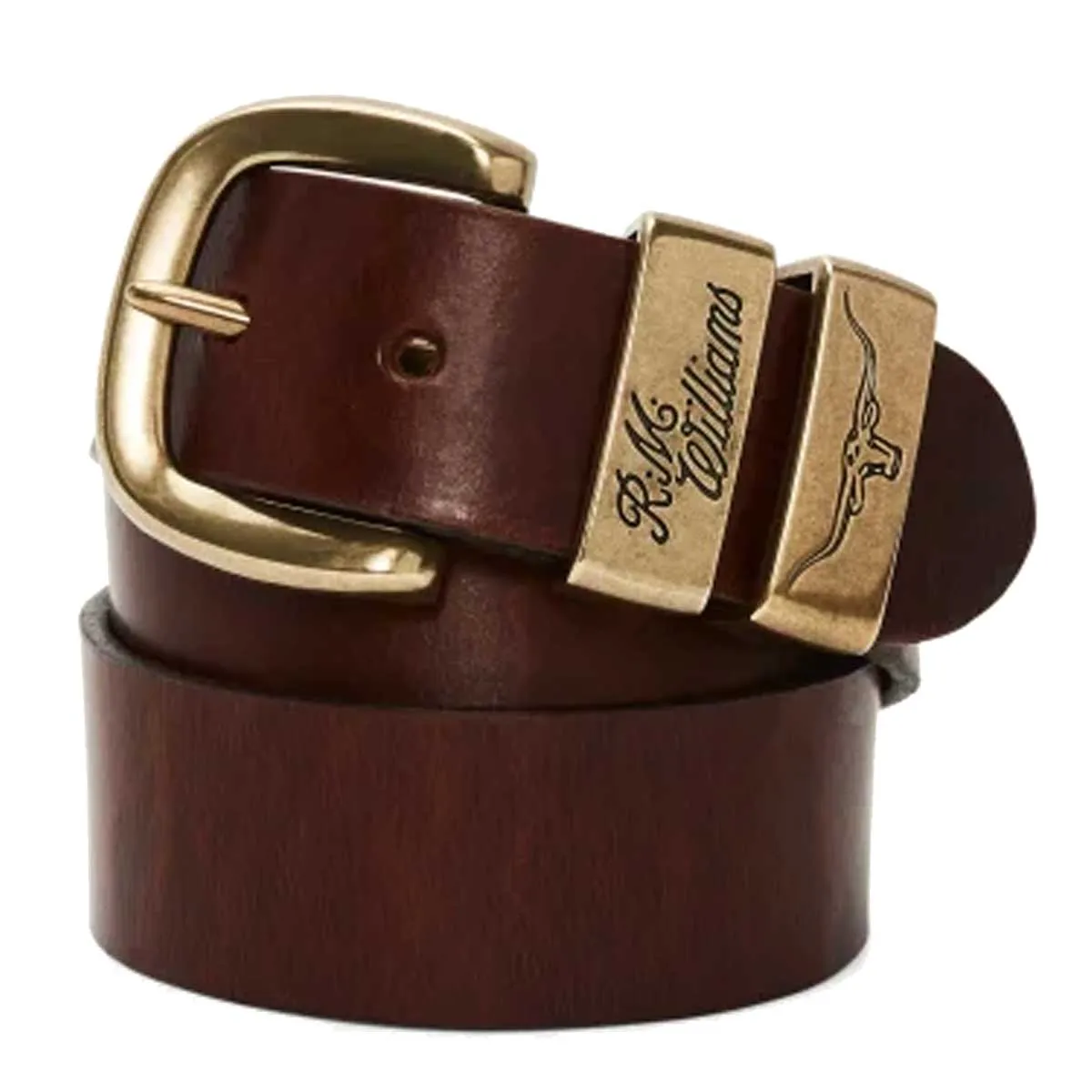 RM WILLIAMS Drover 1.5" Belt - Mens - Mid Brown