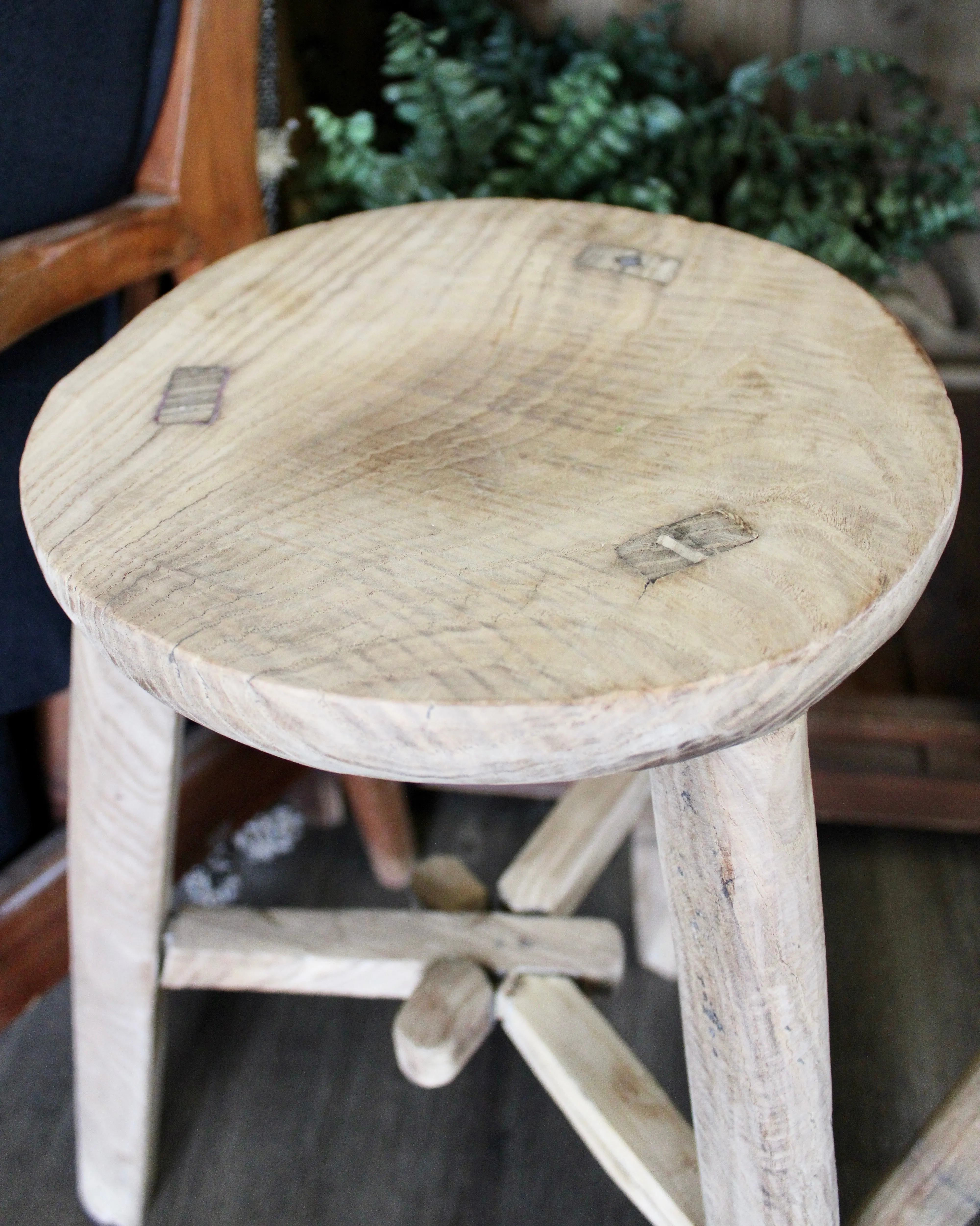 Round Vintage Stool