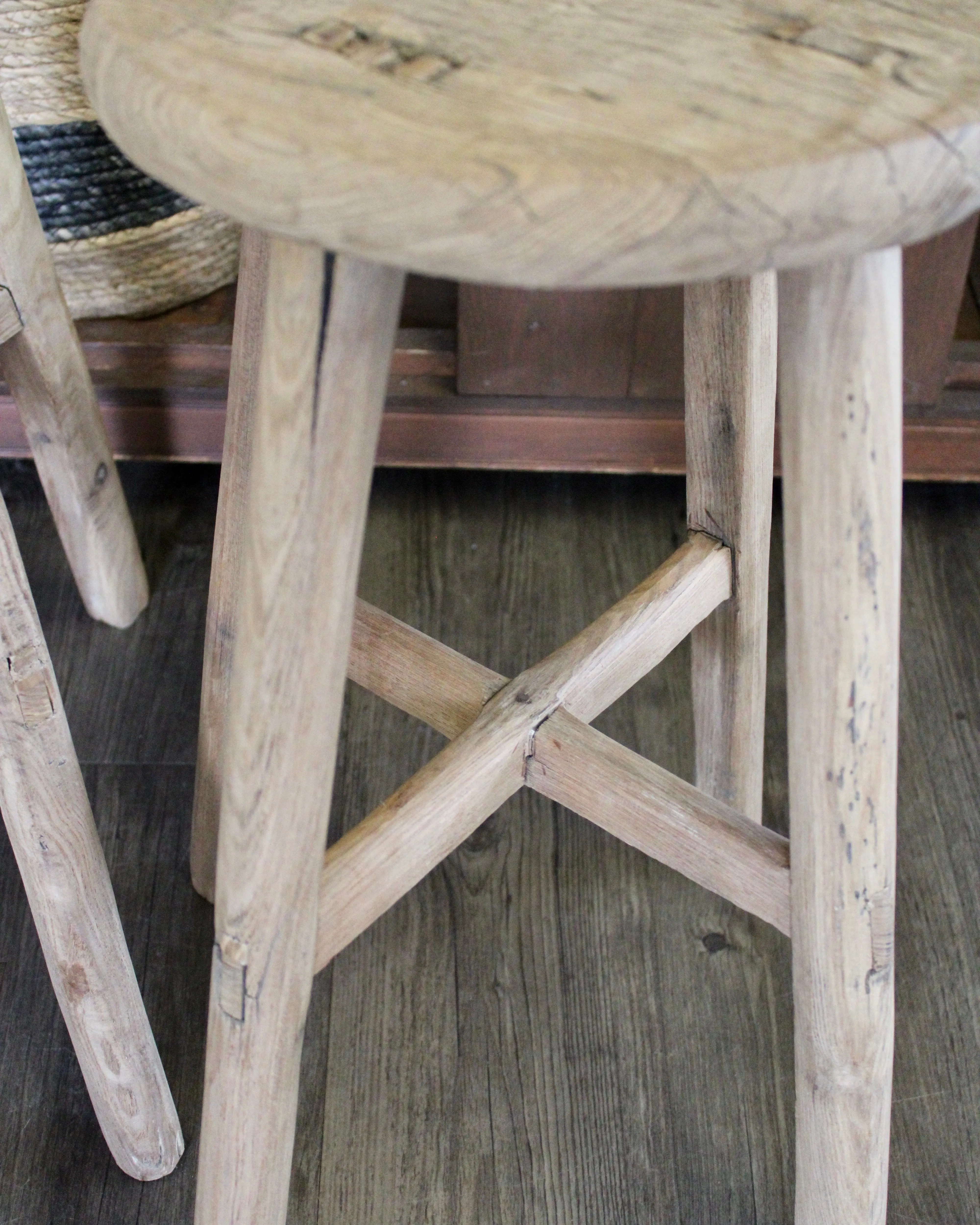 Round Vintage Stool