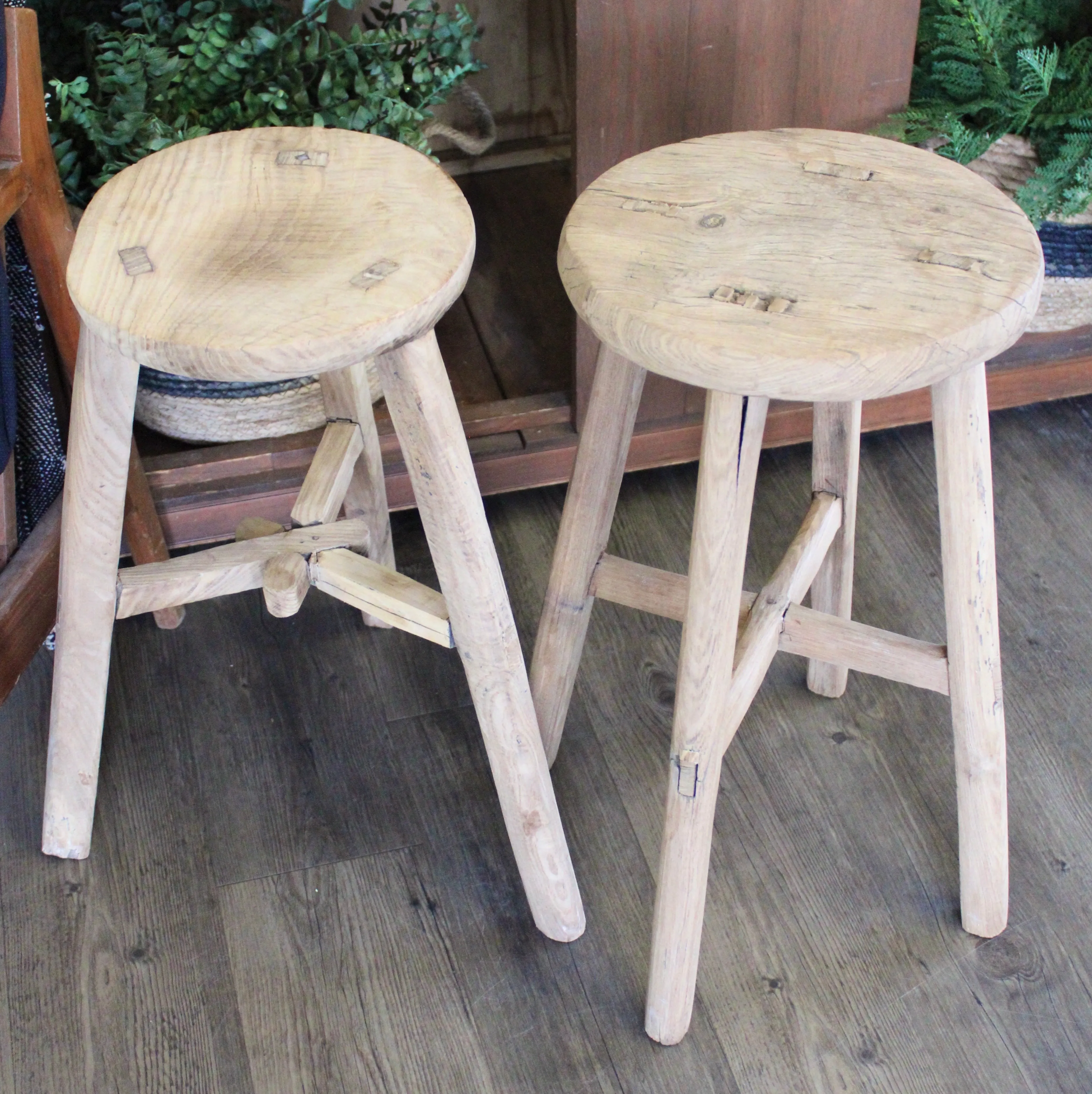 Round Vintage Stool