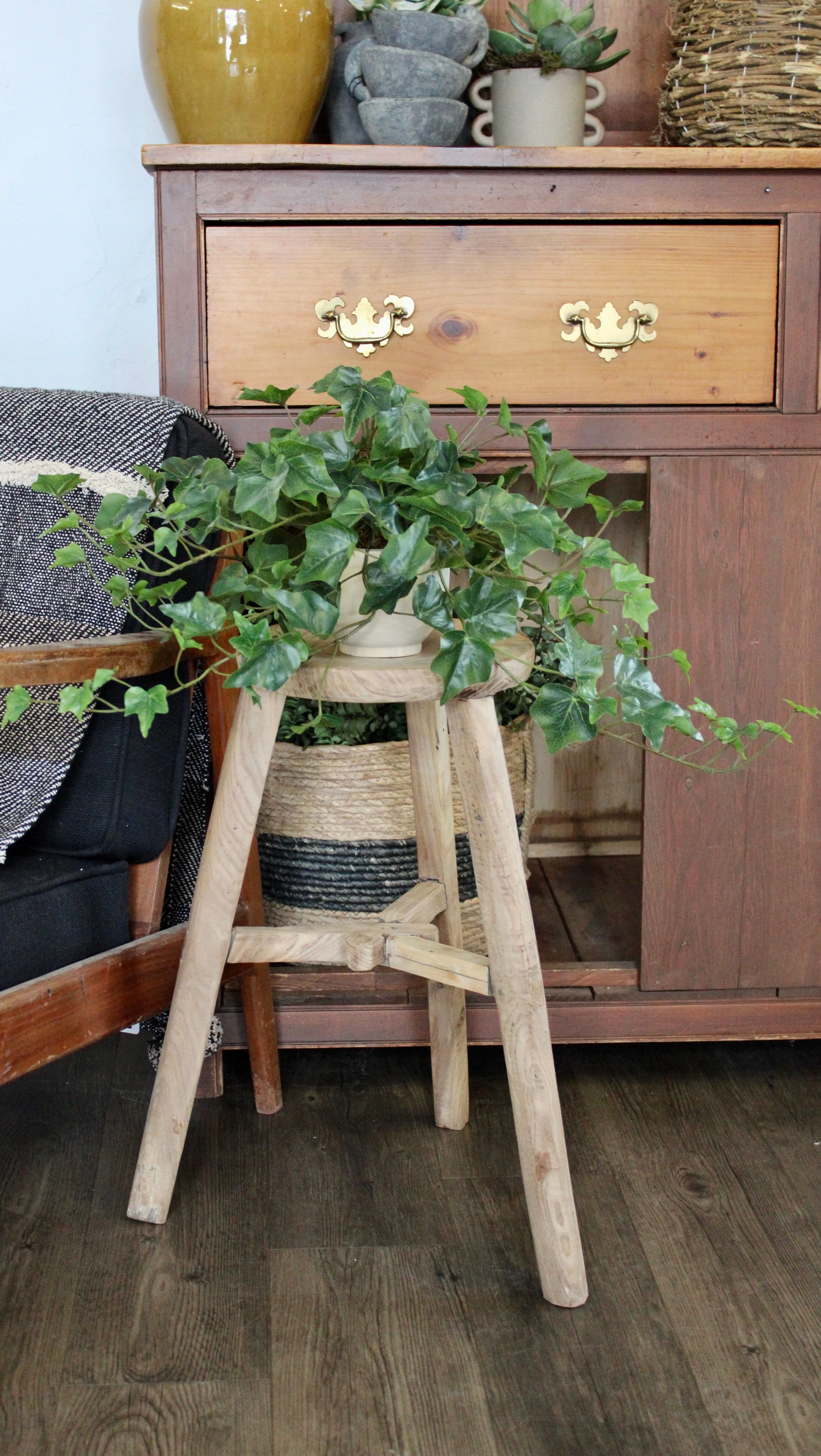 Round Vintage Stool