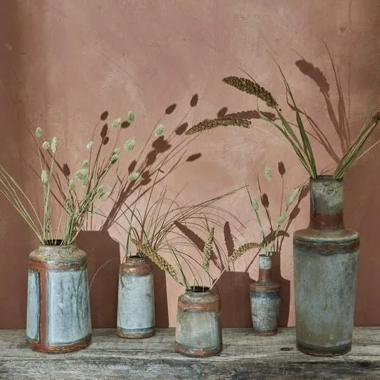 Rustic Aged Zinc Vases