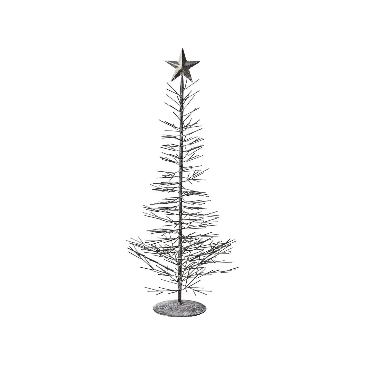 Rustic Galvanised Metal Christmas Tree from Sweden