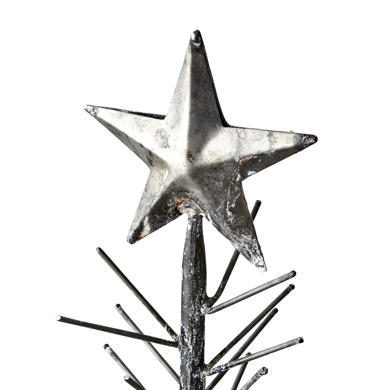 Rustic Galvanised Metal Christmas Tree from Sweden