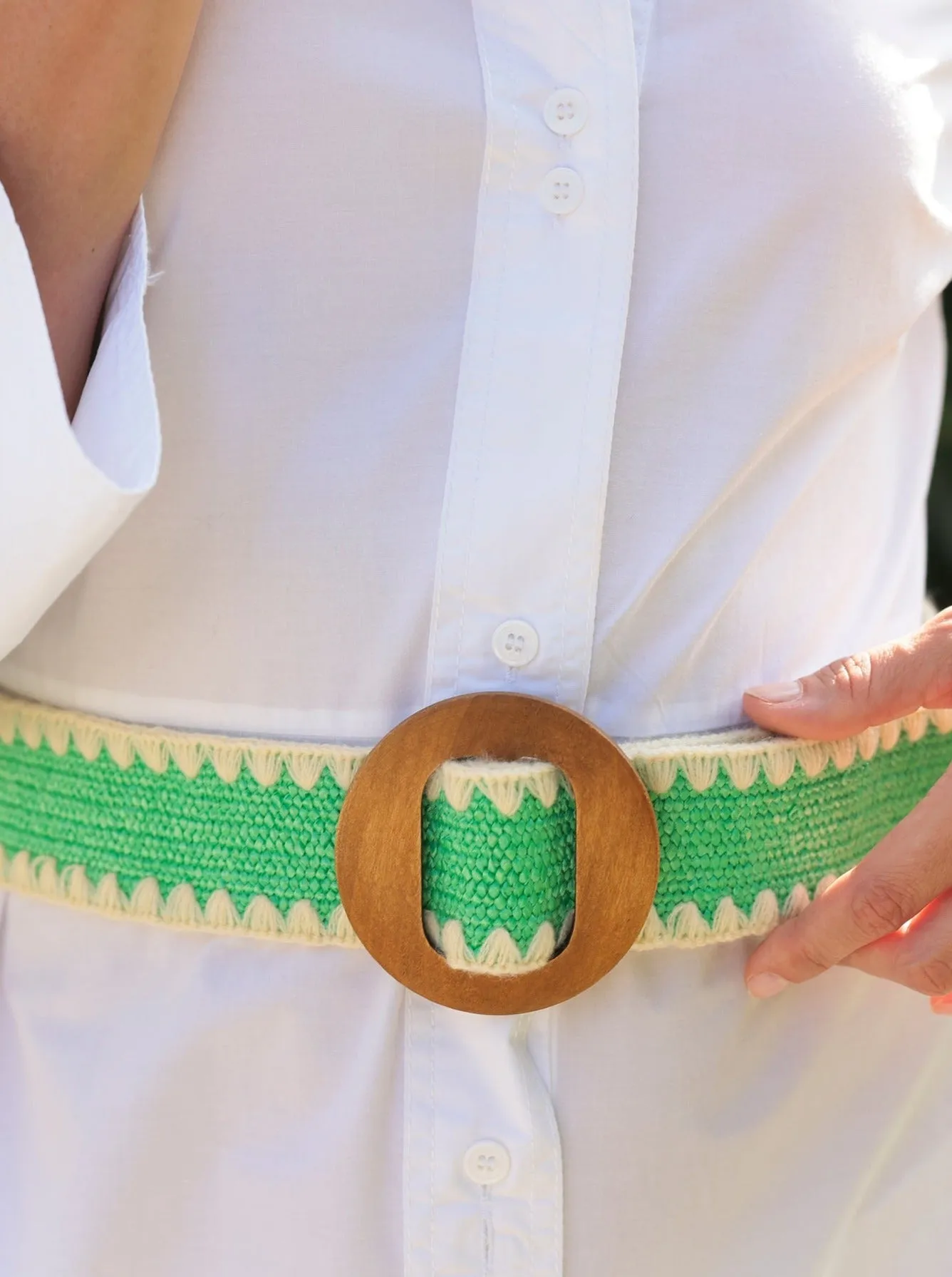 Shiraleah Kayla Belt, Green - FINAL SALE ONLY